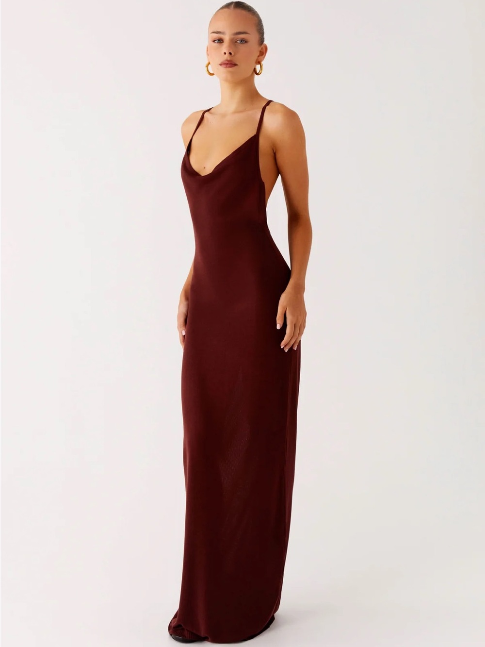 PepperMayo the nomad muse maxi dress- chocolate brown